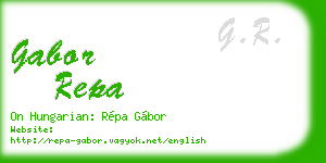 gabor repa business card